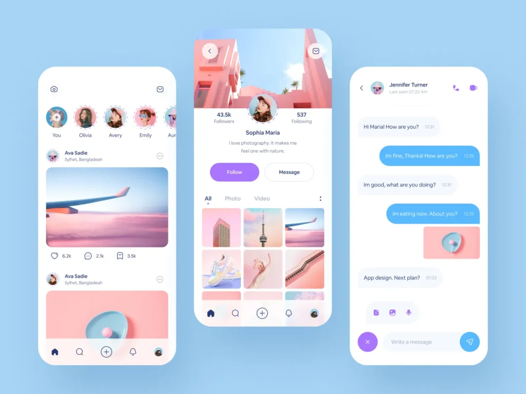 Creative Mobile UI Branding Showcase